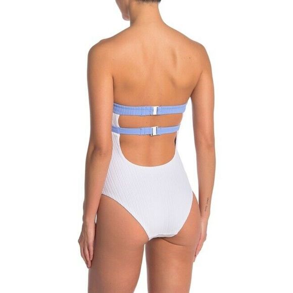 Onia One-Piece Swimsuit M Natalie Cutout Strapless - Picture 2 of 7
